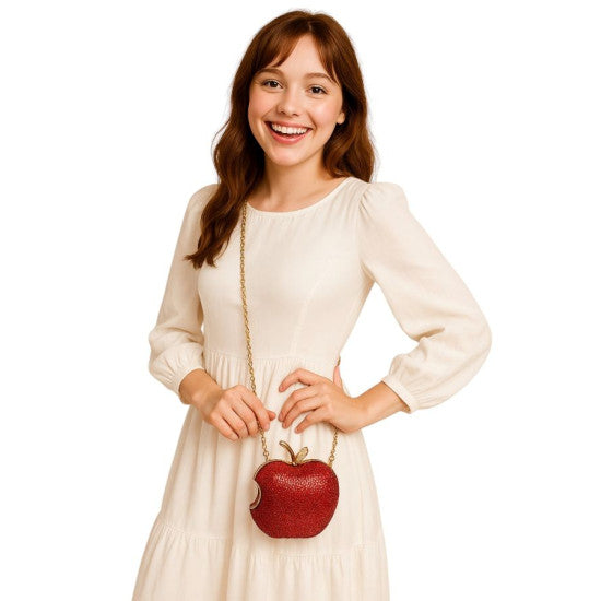 Rhinestone Apple Clutch Bag