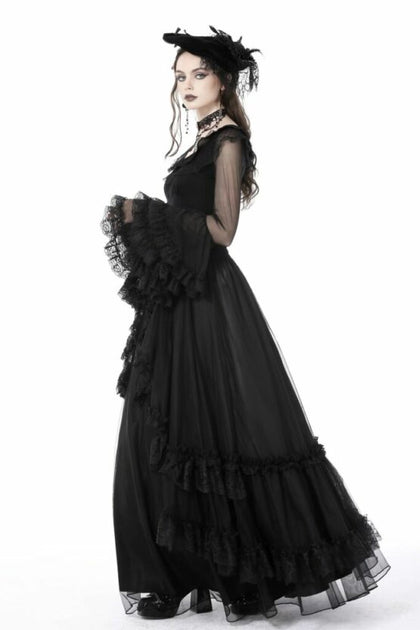 Gothic Vintage Maxi Skirt