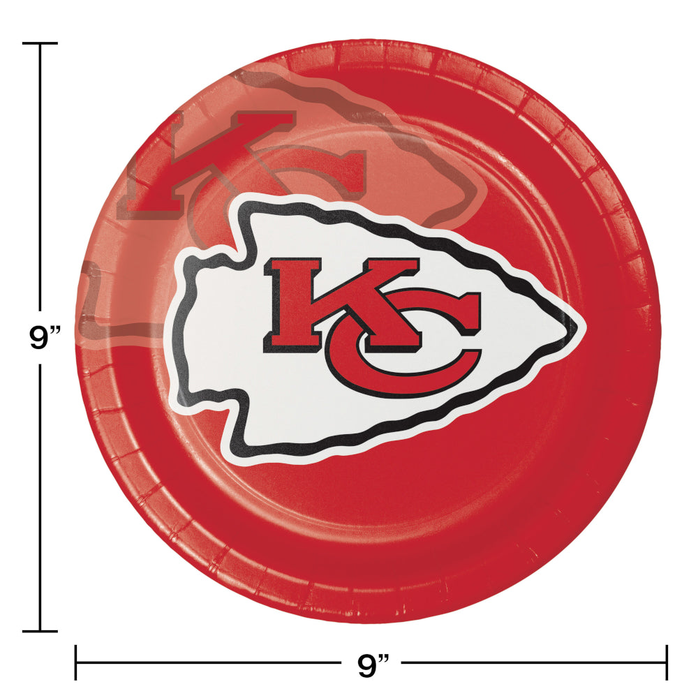 Kansas City Chiefs 9in Paper Plates 8ct