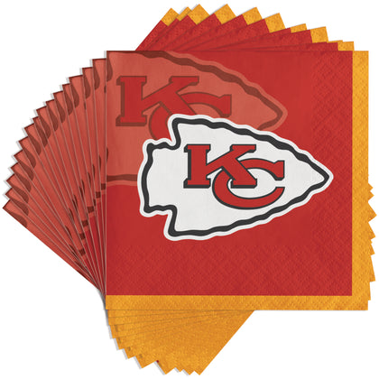 Kansas City Chiefs Beverage Napkins 16ct