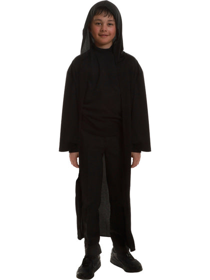 Kid's Galaxy Knight Black Hooded Robe | One Size