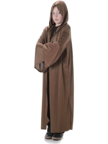 Kid's Galaxy Knight Brown Hooded Robe | One Size