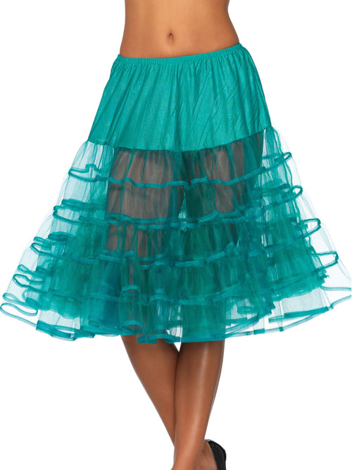 Knee Length Petticoat - Jade