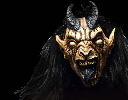 Krampus Night  - Krampusnacht - Black Half Mask