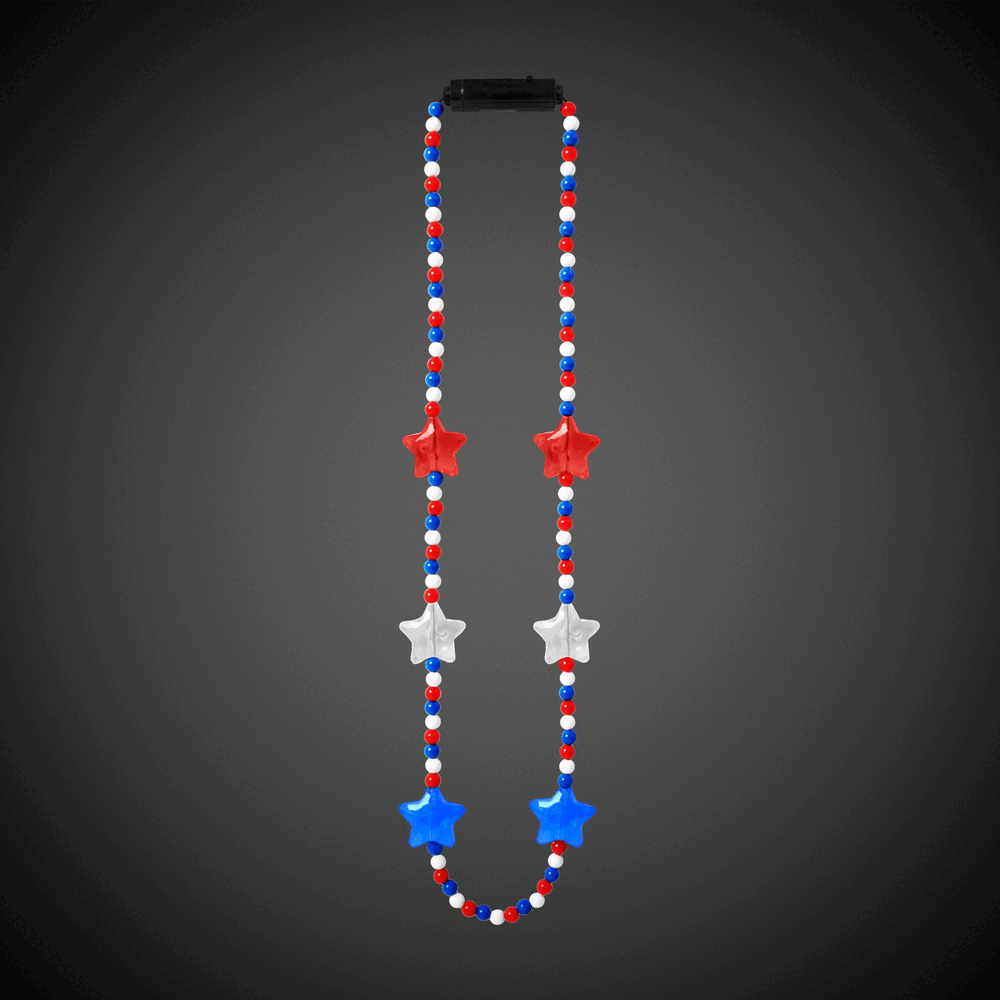 LED Patriotic Star Necklace