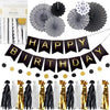 BLACK BIRTHDAY GARLAND KIT