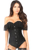 Lavish Black Lace Off-The-Shoulder Corset