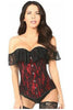 Lavish Red Lace Off-The-Shoulder Corset