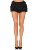 Lace Ruffle Shorts | Black