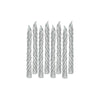 Large Spiral Candles | Silver