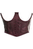 Lavish Brown  Brocade Open Cup Waist Cincher
