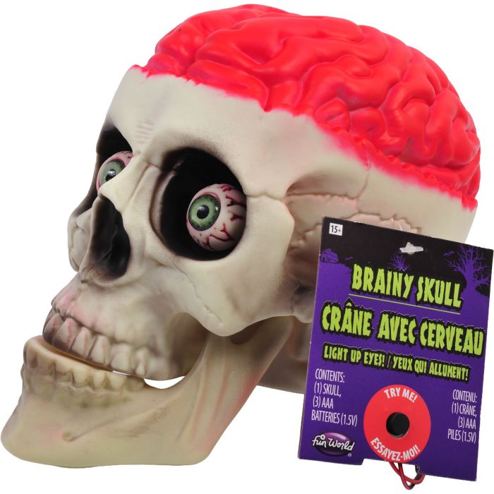 Light Up Brainy Skull
