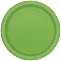 Lime Green 7in Paper Plates 20ct | Solids