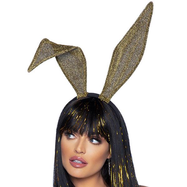 Wired Glitter Bunny Ear Headband