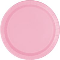 Pink paper plate