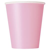 Lovely Pink Solid 9oz Paper Cups  20ct