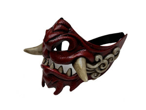 Light Up Japanese Oni Mask | Red