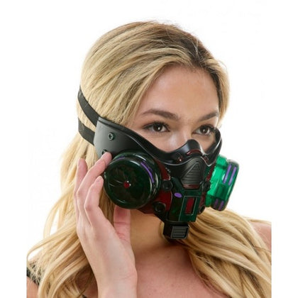 Light-Up Green Cyberpunk Mask