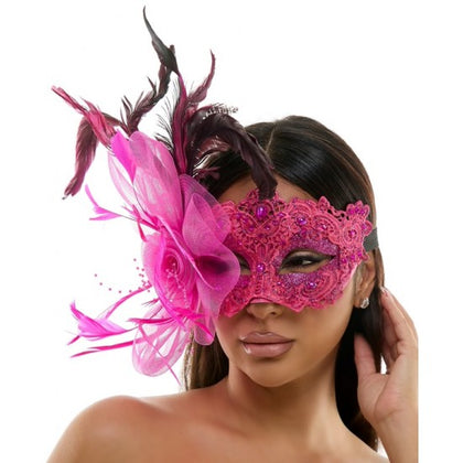 Masquerade Fairy Lace Mask | Hot Pink coque