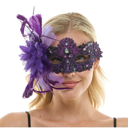 Masquerade Fairy Lace Mask | Purple