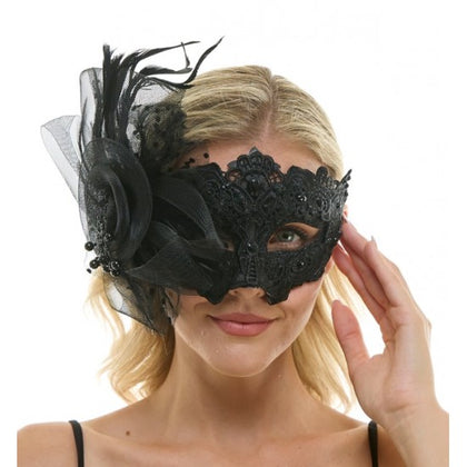 Masquerade Fairy Lace Mask | Black