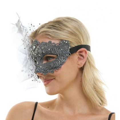 Masquerade Fairy Lace Mask | Silver