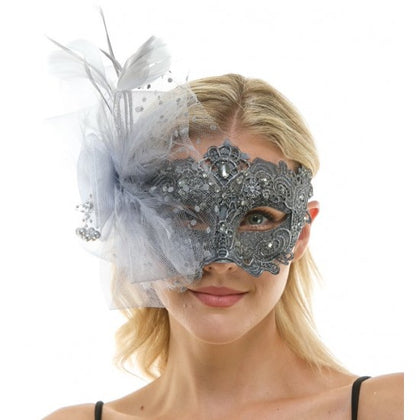 Masquerade Fairy Lace Mask | Silver