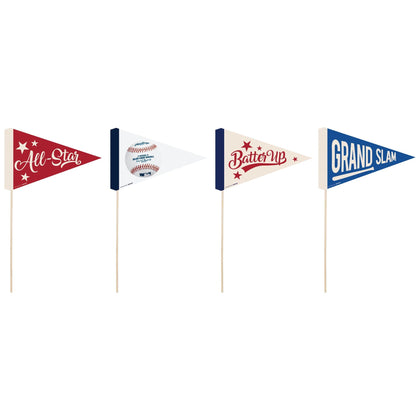 MLB Baseball Small Pennants 4ct