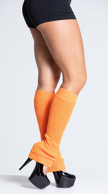 orange leg warmers