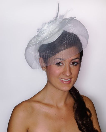 Fascinator White