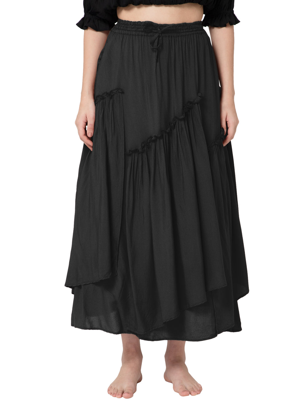 Maiden’s Cascade Skirt | Black
