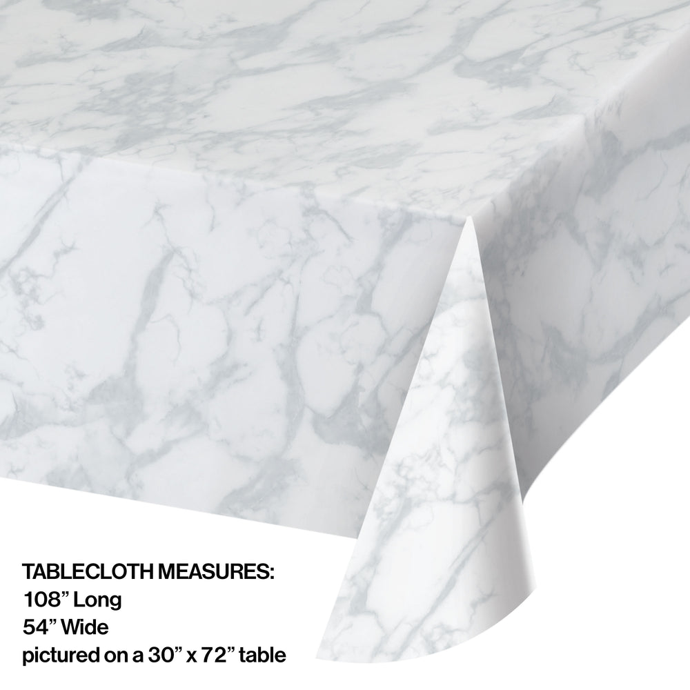 Marble Plastic Table Cover