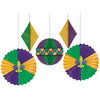 Mardi Gras Honeycomb Deco