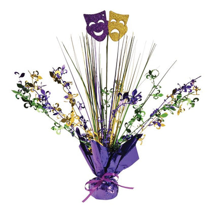 Mardi Gras Gleam 'N Spray Centerpiece