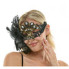 Masquerade Fairy Lace Mask | Black & Gold