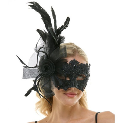 Masquerade Fairy Lace Mask | Black