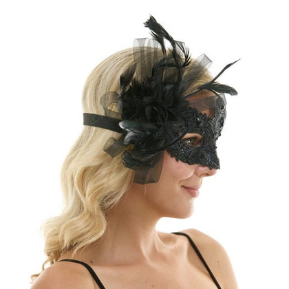 Masquerade Fairy Lace Mask | Black