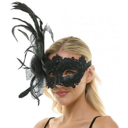 Masquerade Fairy Lace Mask | Black