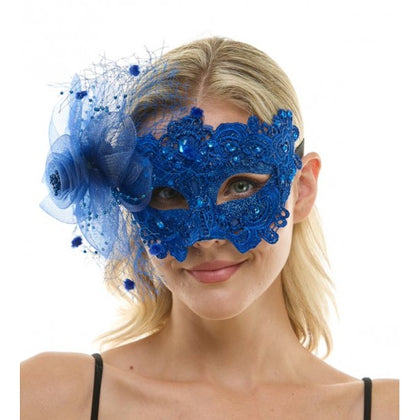 Masquerade Fairy Lace Mask | Blue