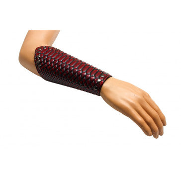 Medieval Imitation Leather Dragon Scale Arm Bracers 2pc