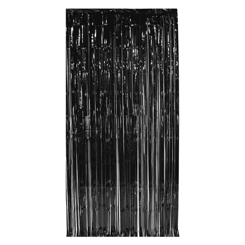 Metallic Gleam N' Curtain Black