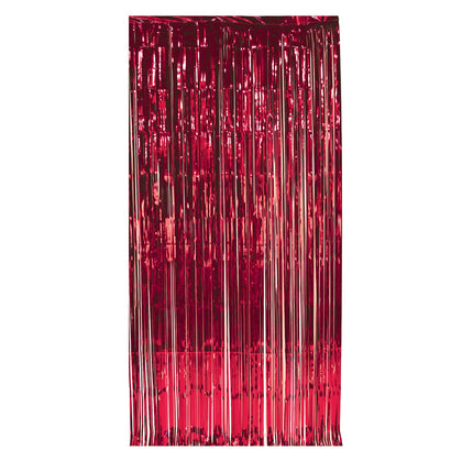 Metallic Gleam N' Curtain Red