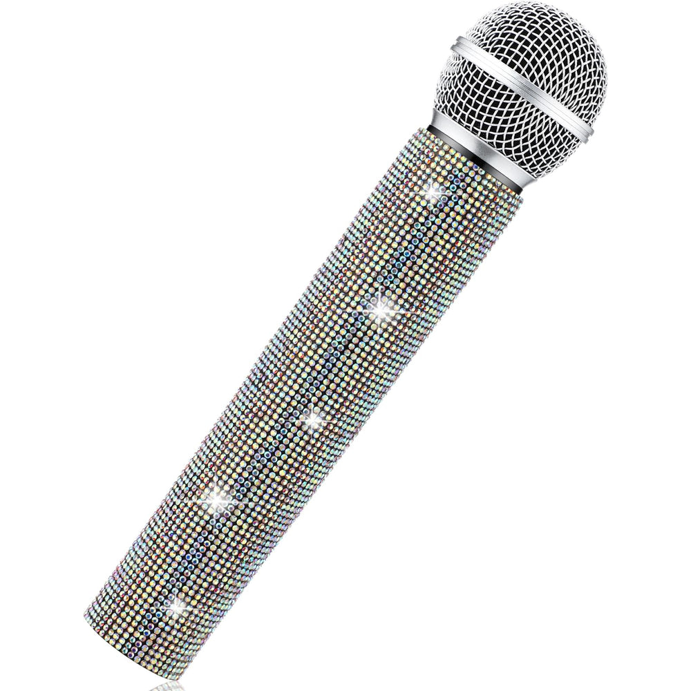  Microphone Prop Sparkly Bling Rhinestones 