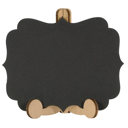 Small blackboard with wooden stand on a white background