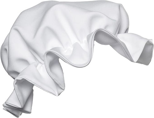 White satin pillowcase on a white background