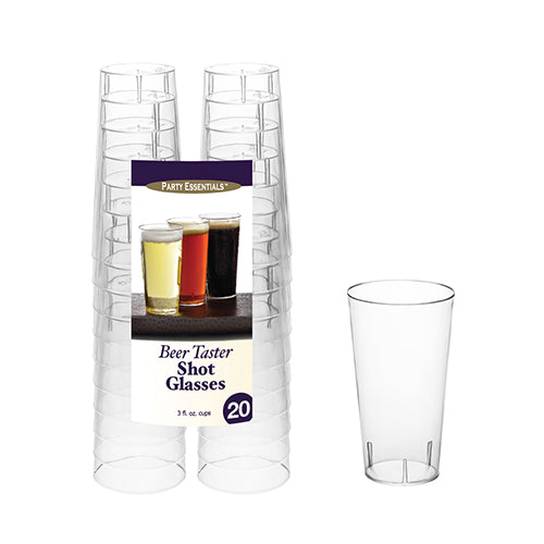 3 Oz. Beer Tasters - Clear 20 Ct. – Fun Services Colorado