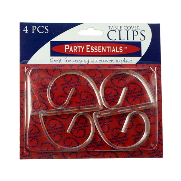 TABLE COVER CLIPS – CLEAR 4 CT.