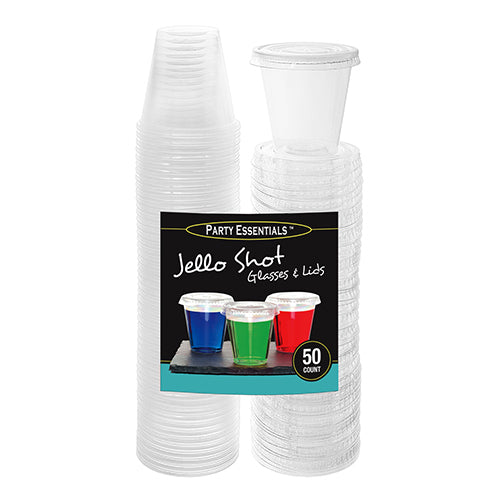 2 OZ. JELLO SHOTS WITH LIDS CLEAR – 50 CT.