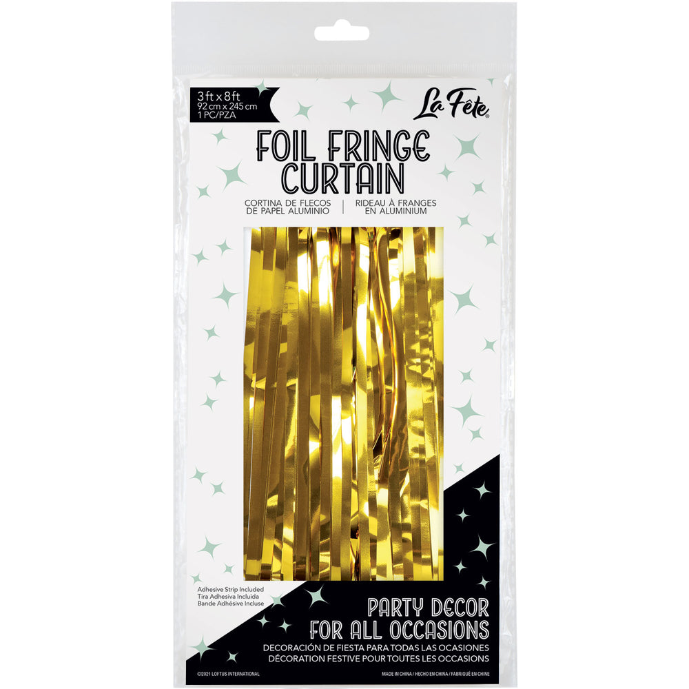 Gold Foil Curtain