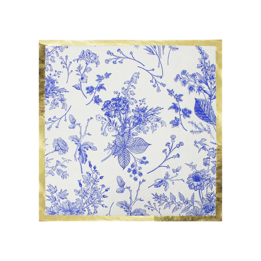 Timeless Blue Paper Cocktail Napkin/20pk